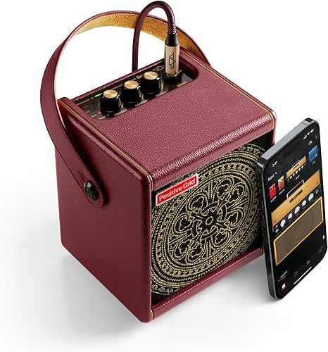 Miniatura 3 de Positive Grid Spark Mini Vai Special Edition - Amplificador de guitarra inteligente portátil de 10 vatios y altavoz Bluetooth, diseñado por Steve Vai