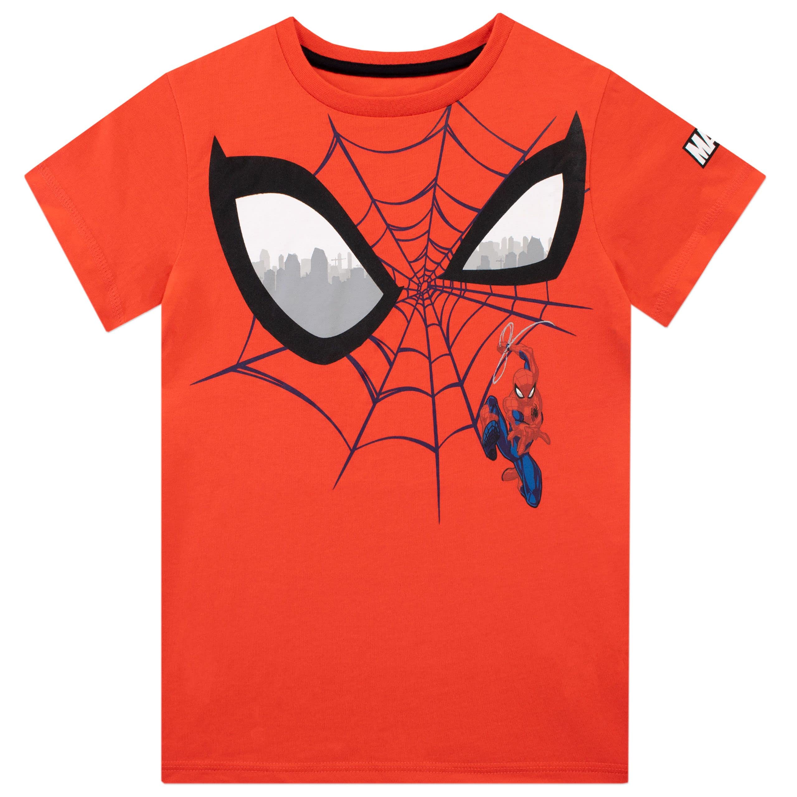 Marvel Maglietta Spider-Man per Ragazzi Top a Maniche Corte per Bambini Confezione da 2