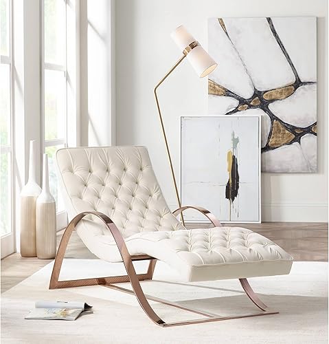 Miniatura 5 de Possini Euro Design Basque Mid Century Modern Glam Luxury - Lámpara de pie de 77 12 pulgadas de alto, arco curvado, mármol dorado, blanco, metal,