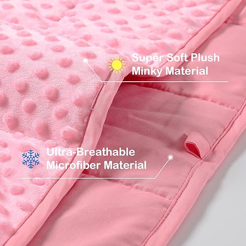 Miniatura 4 de Sivio Minky - Manta pesada para niños pequeños, manta pesada para dormir, manta pesada de doble cara suave y transpirable, 3 libras, 36 x 48