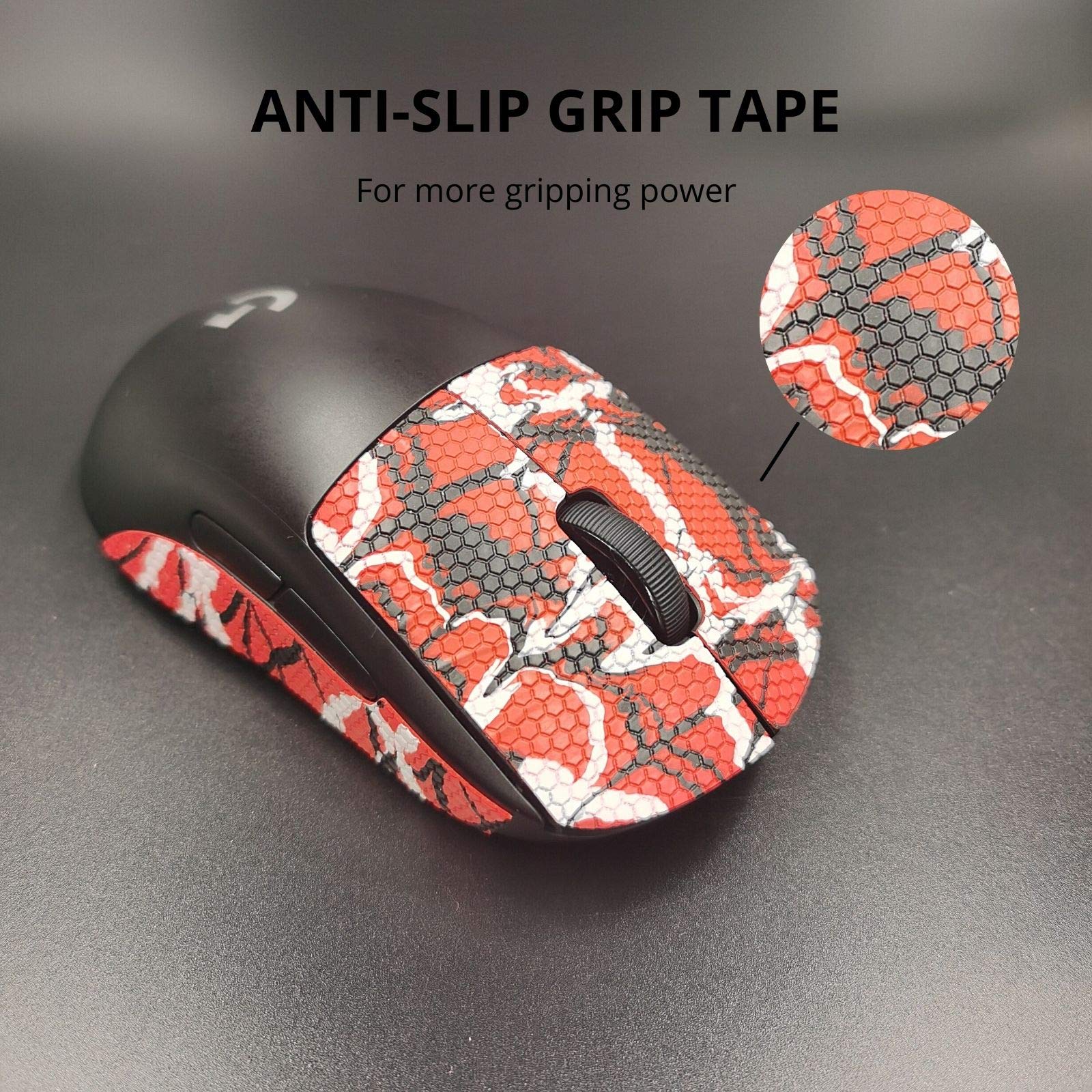 Gemini Mouse Grip Tape Compatible with Logitech G Pro Wireless,Grips