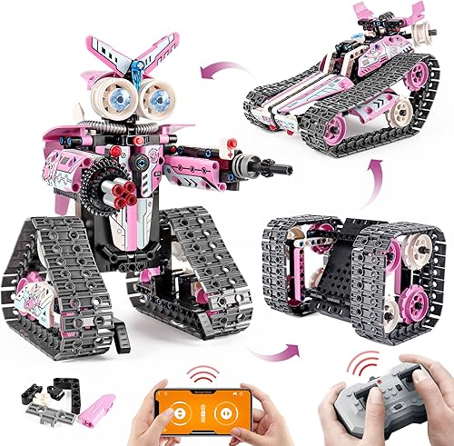 Miniatura 1 de STEM Projects - Juguetes de construcción robot para niños de 7 a 9 años de edad, 8 a 12 años, kit de robótica de control remoto 3 en 1, juego de