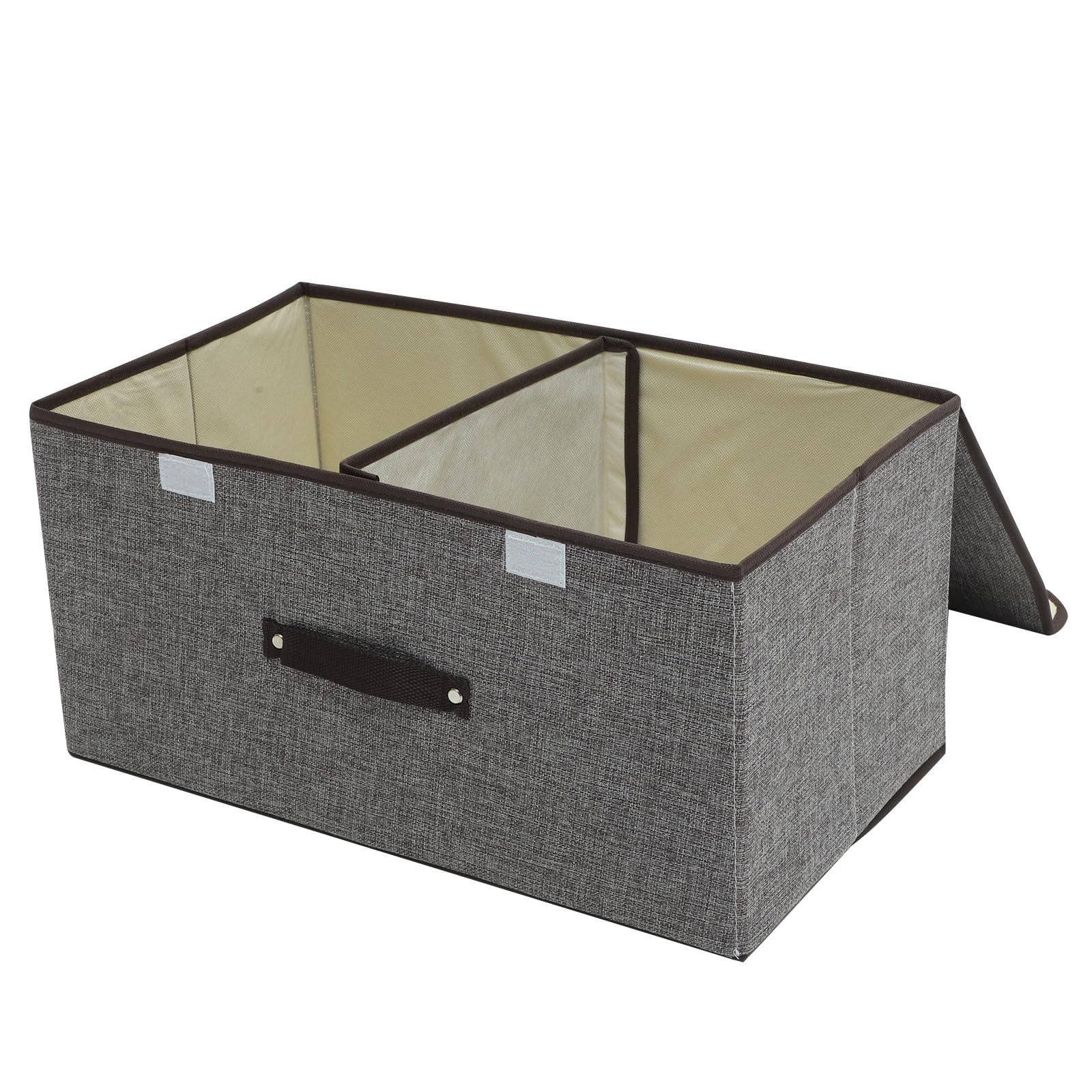 Boîte de rangement pliable à double couvercle pour trier et protéger vos affaires