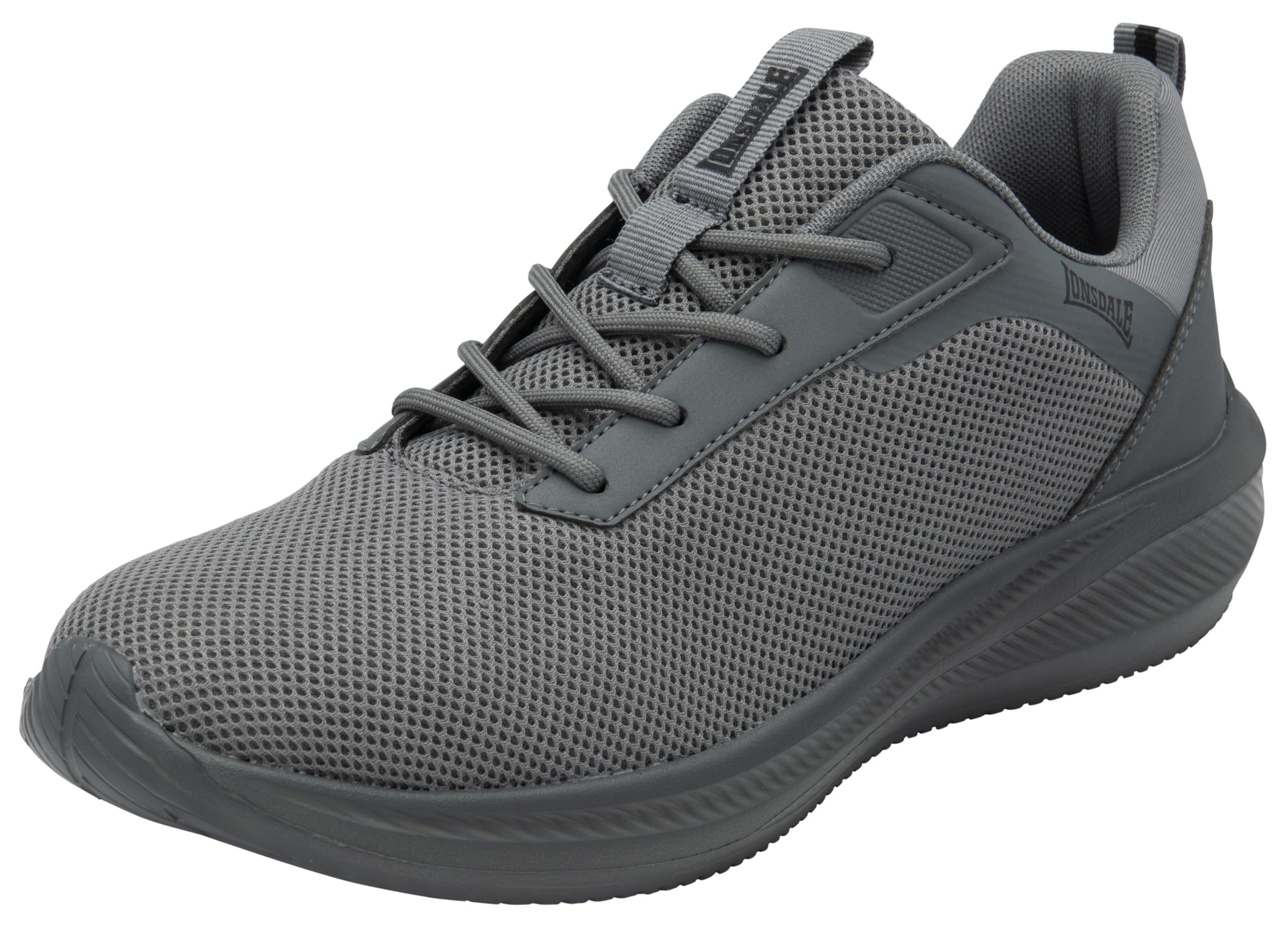 Lonsdale Mens Bowside Sneaker, Grey Uni, 8 UK