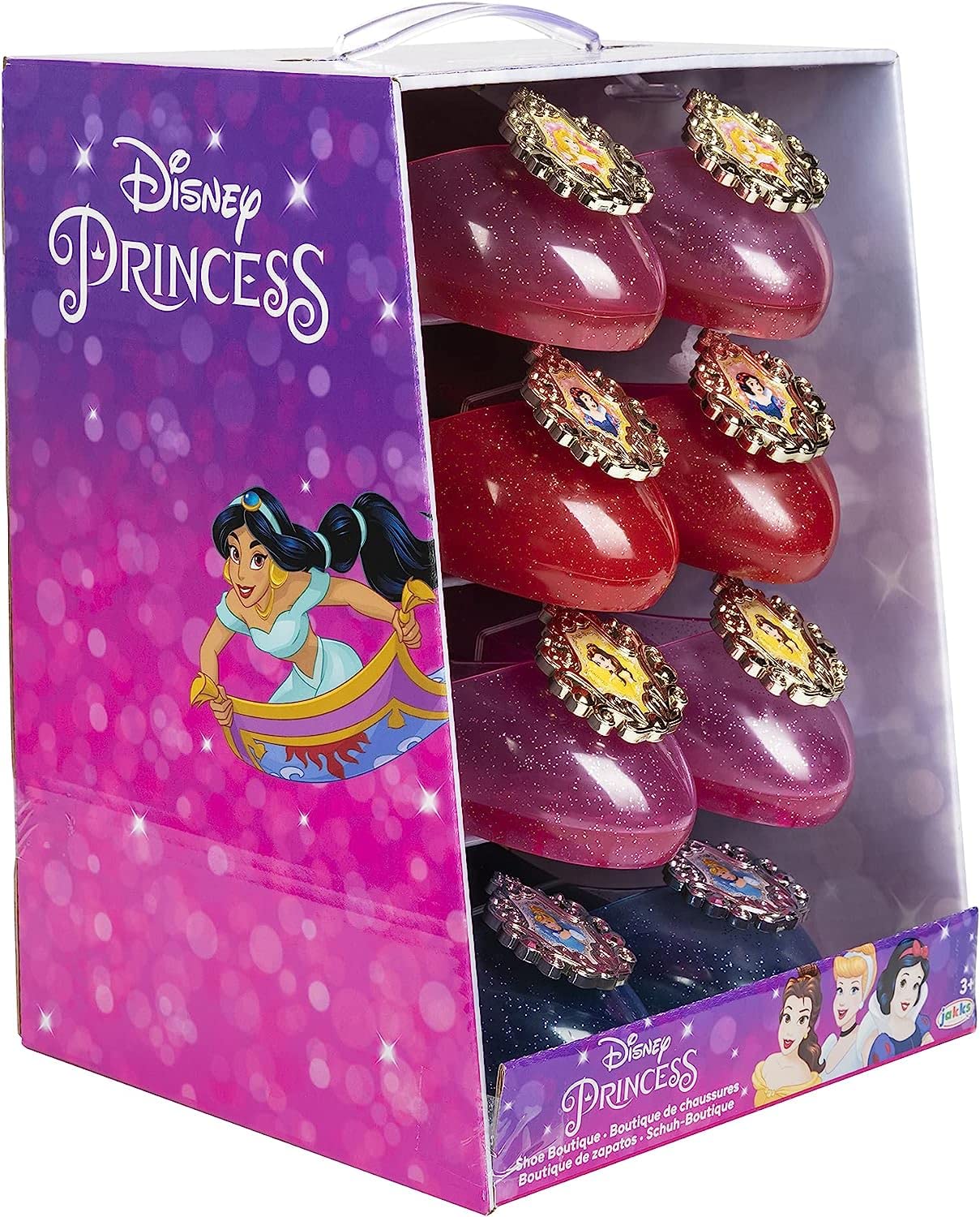 Disney Princess La Boutique delle Scarpe, 4 Paia di Scarpe delle Principesse Disney (Esclusiva Amazon)