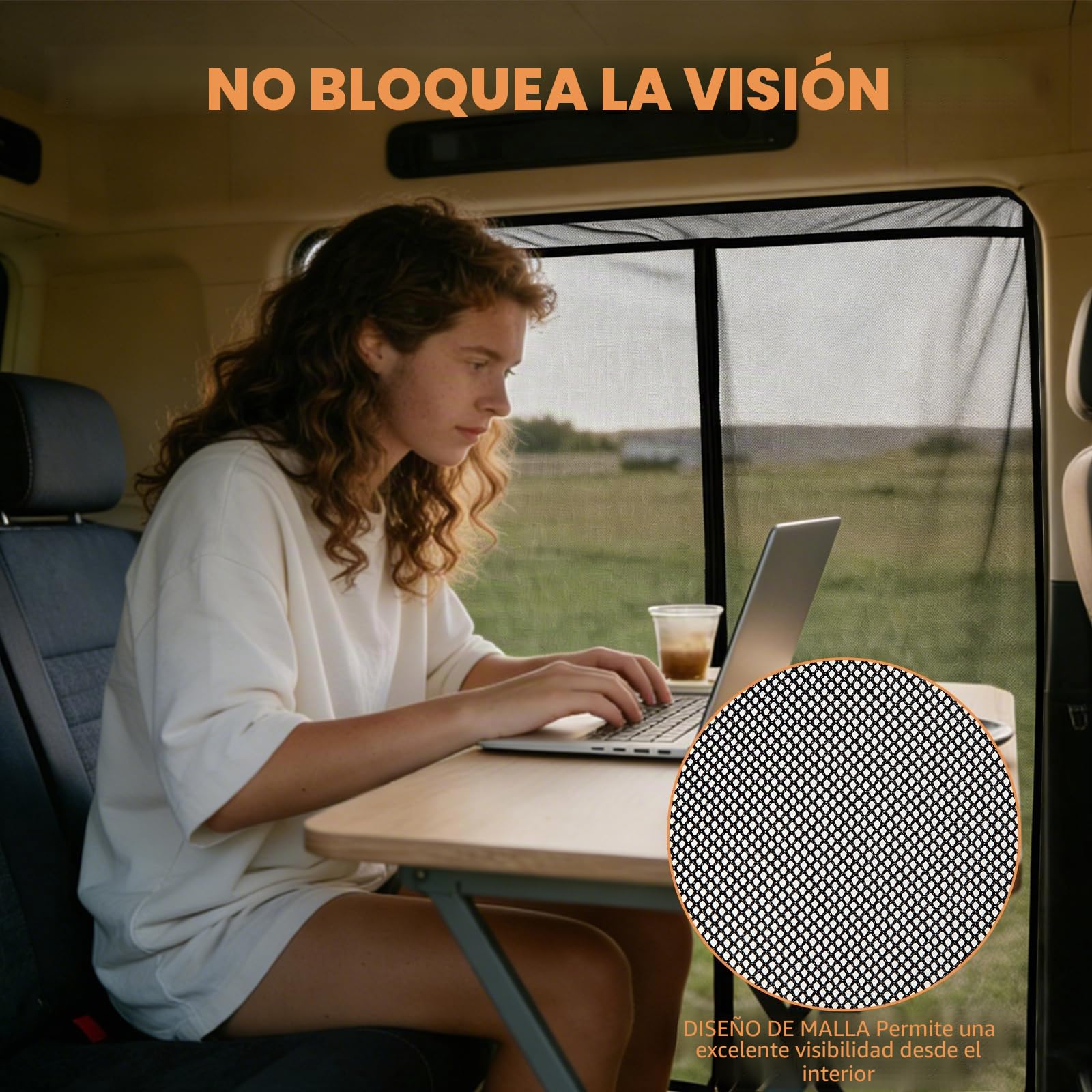 Mosquitera Magnética para VW T5 T6 Puerta Corredera Anti-Insectos