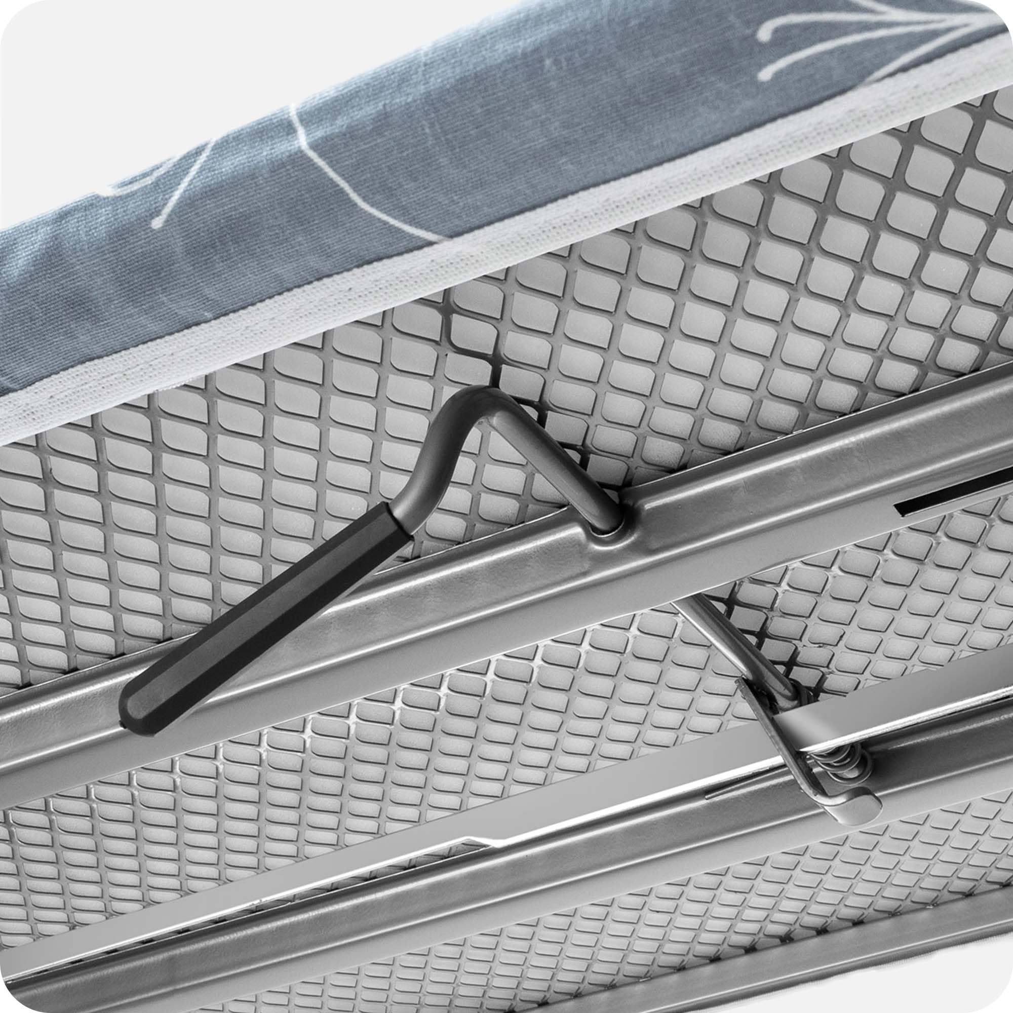 KADAX XXL Bügelbrett mit Ärmelbügelbrett 130x41cm & 53x13cm - Stabiler Dampfbügeltisch für Dampfbügelstation, breit, klappbar, höhenverstellbar, mit Bügeleisenablage & Steckdose