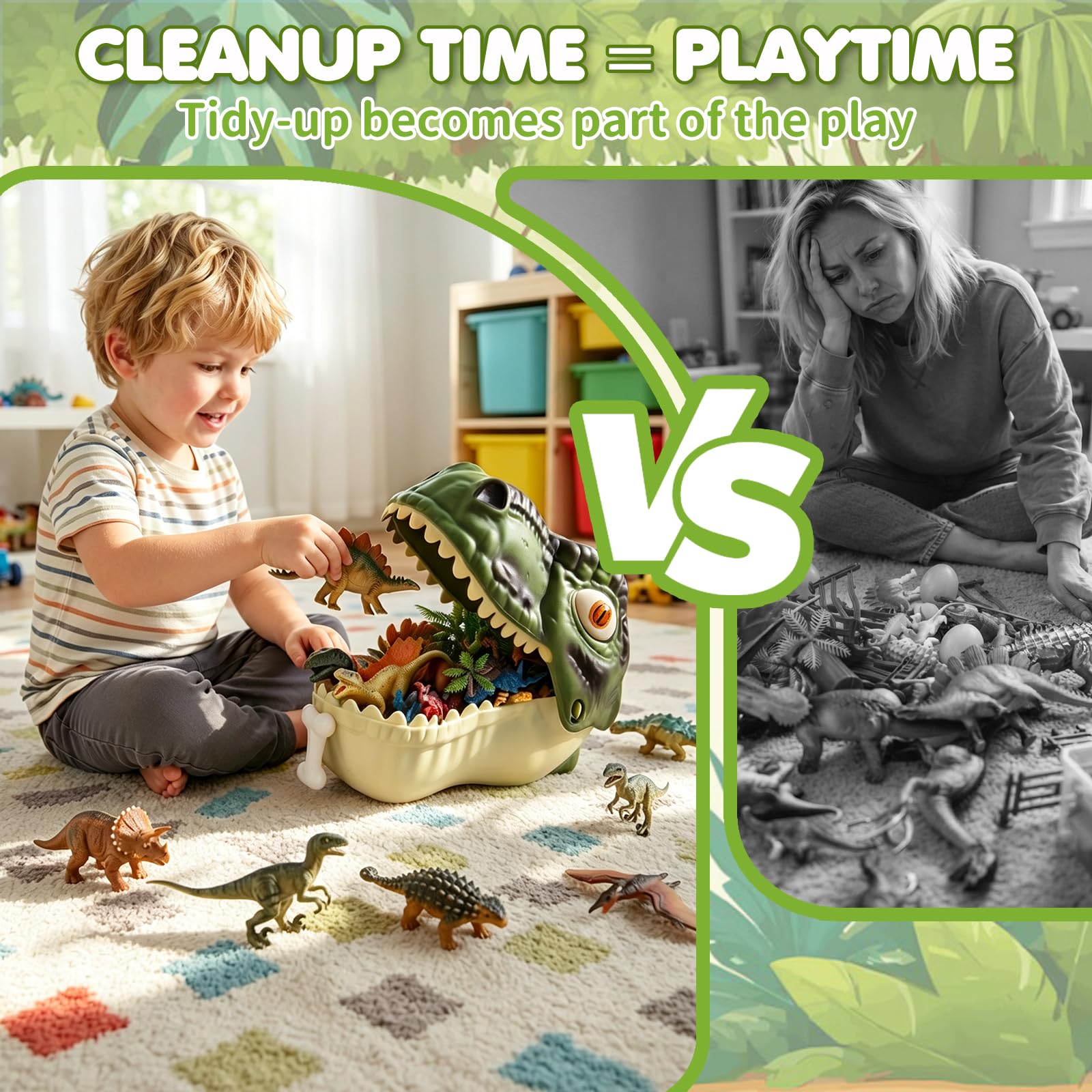 Jurassic Dinosaur Toys for Kids - 45 Piece Playset -5