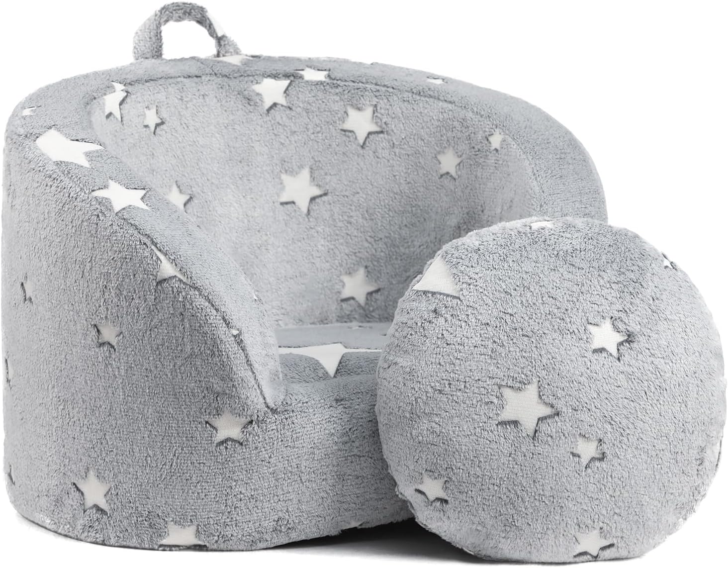ALIMORDEN Snug-Arch Toddler Couch, Comfy Foam Baby Chair, Ergonomic Toddler Chair with a Snug Embrace Design for Boys and Girls Star