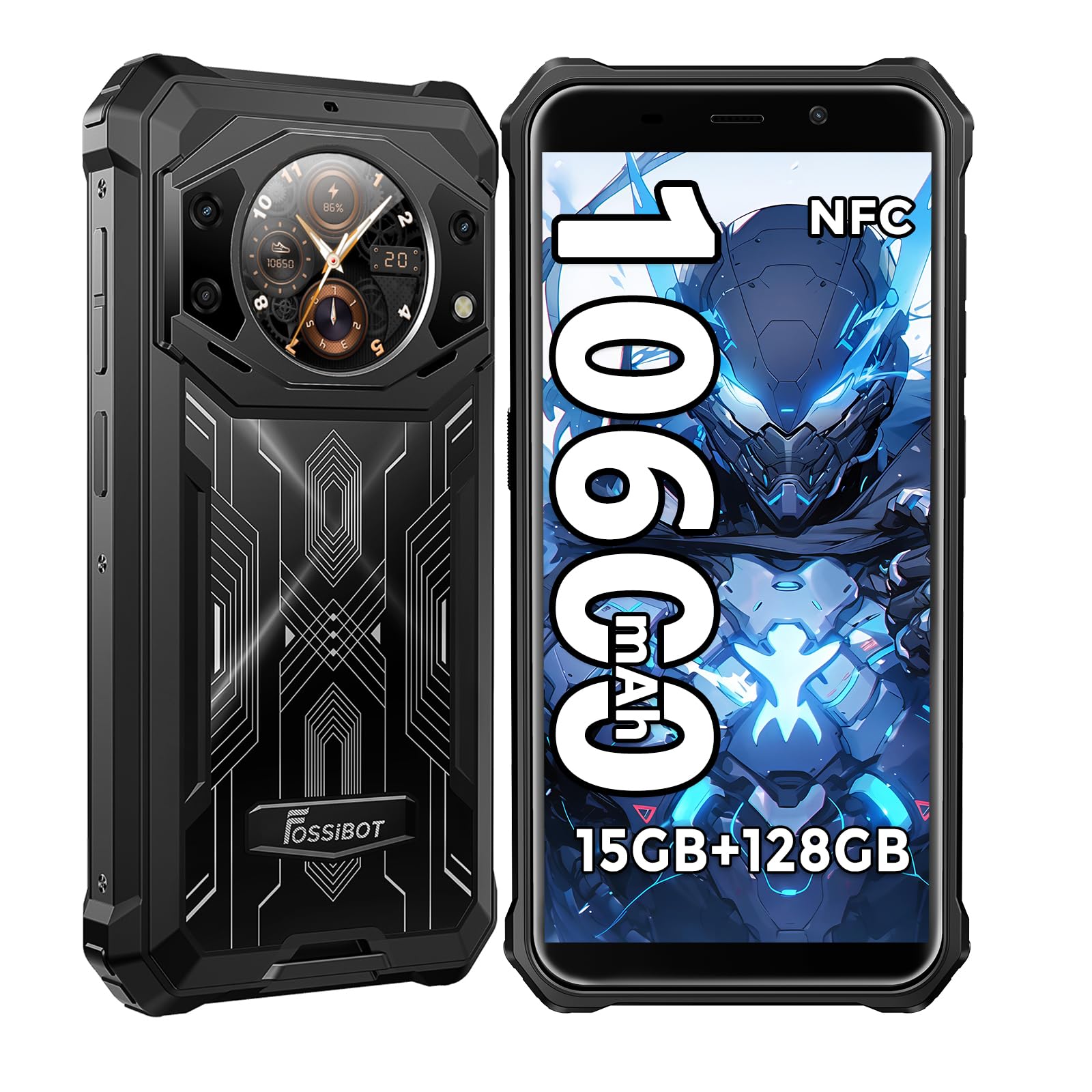 dual screen 10600mah battery smartphone f101 pro rugged