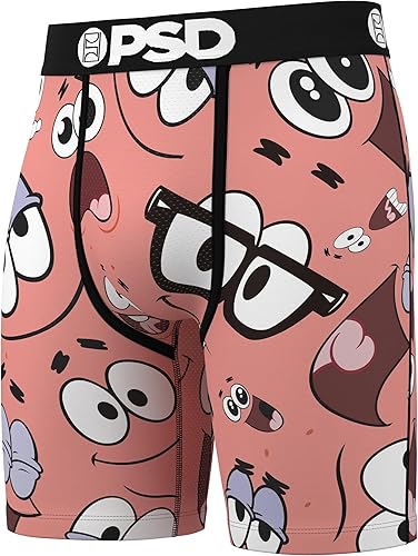 Miniatura 4 de PSD Calzoncillos tipo bóxer para hombres - Spongebob Squarepants, paquete y unidades individuales de ropa interior de longitud estándar
