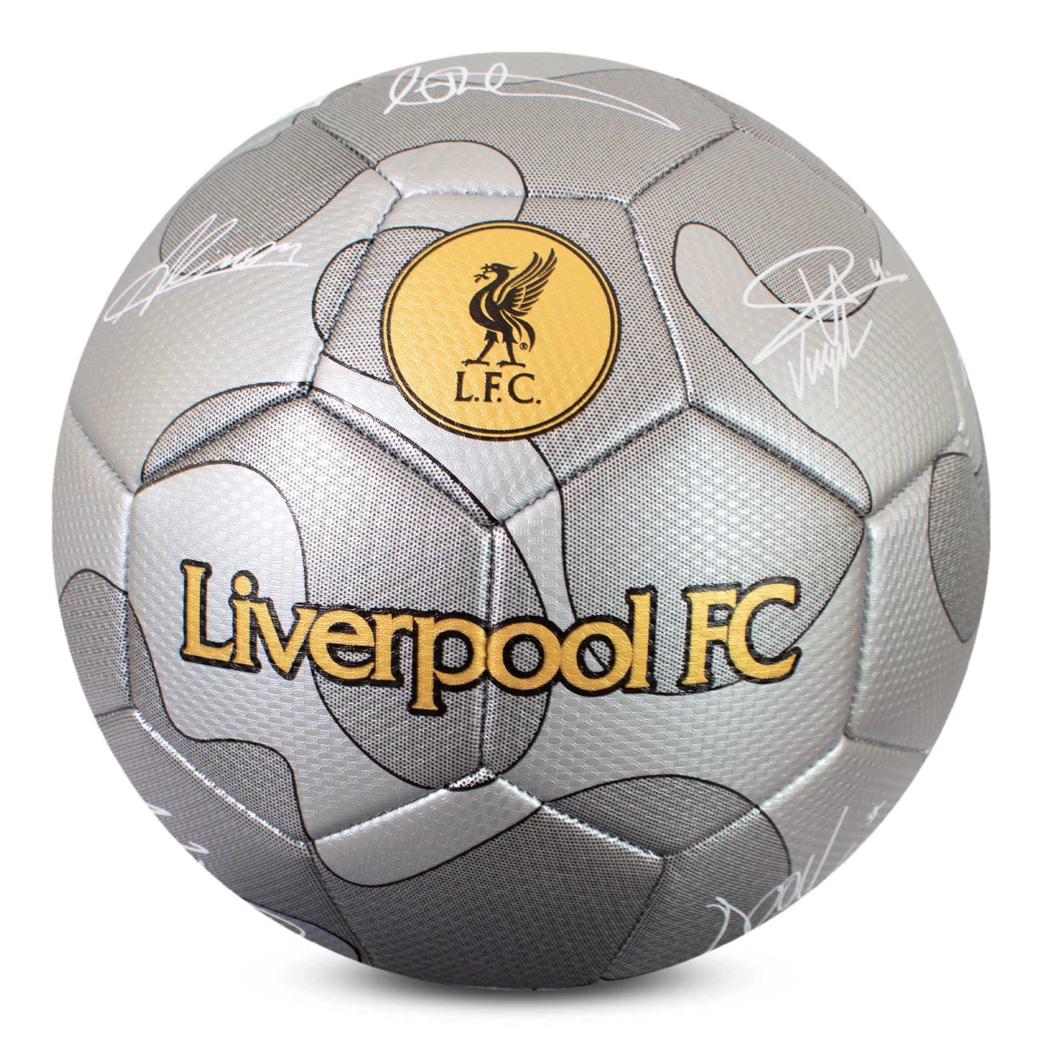 Hy-Pro Officially Licensed Liverpool F.C. Silver Camo Signature Football, 5
