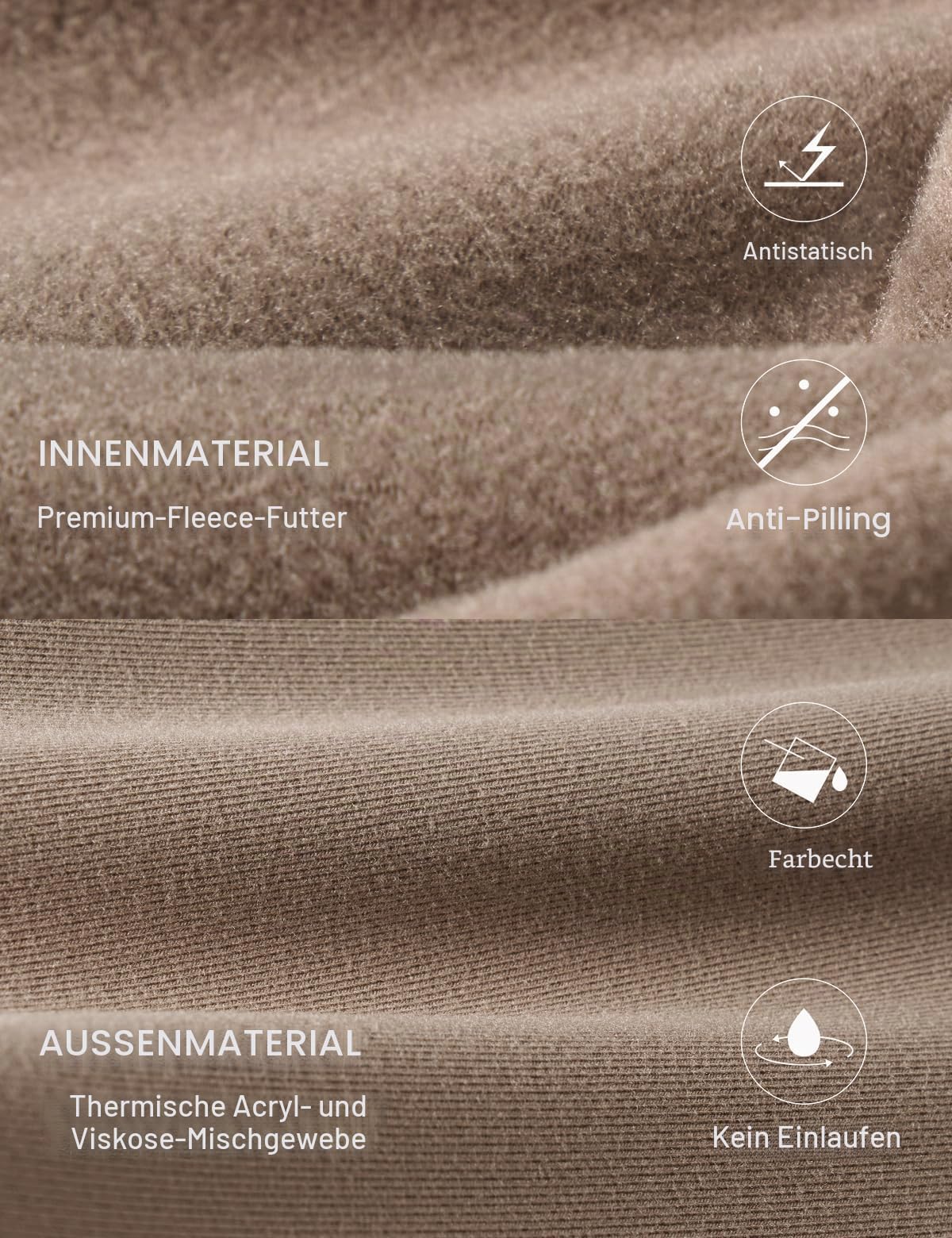 Thermounterwäsche Damen - Leicht, Warm & Ultraweich | Thermo Unterwäsche, Funktionsunterwäsche Set, Base Layer für Winter 0–10 ℃, Elastisch, Ideal für Alltag und Outdoor