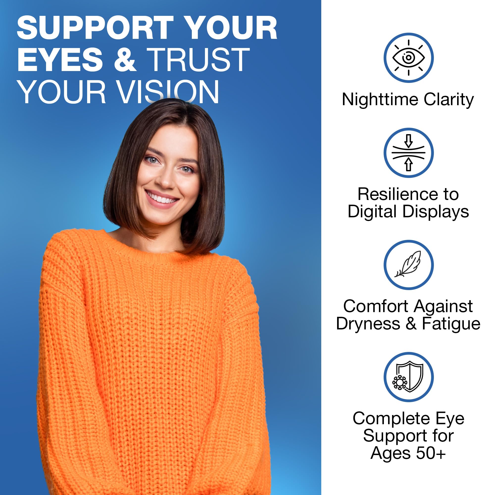 Nutrivein Lutein & Zeaxanthin Eye Vitamins with Eyebright - 60 Capsules — Amazon image 4