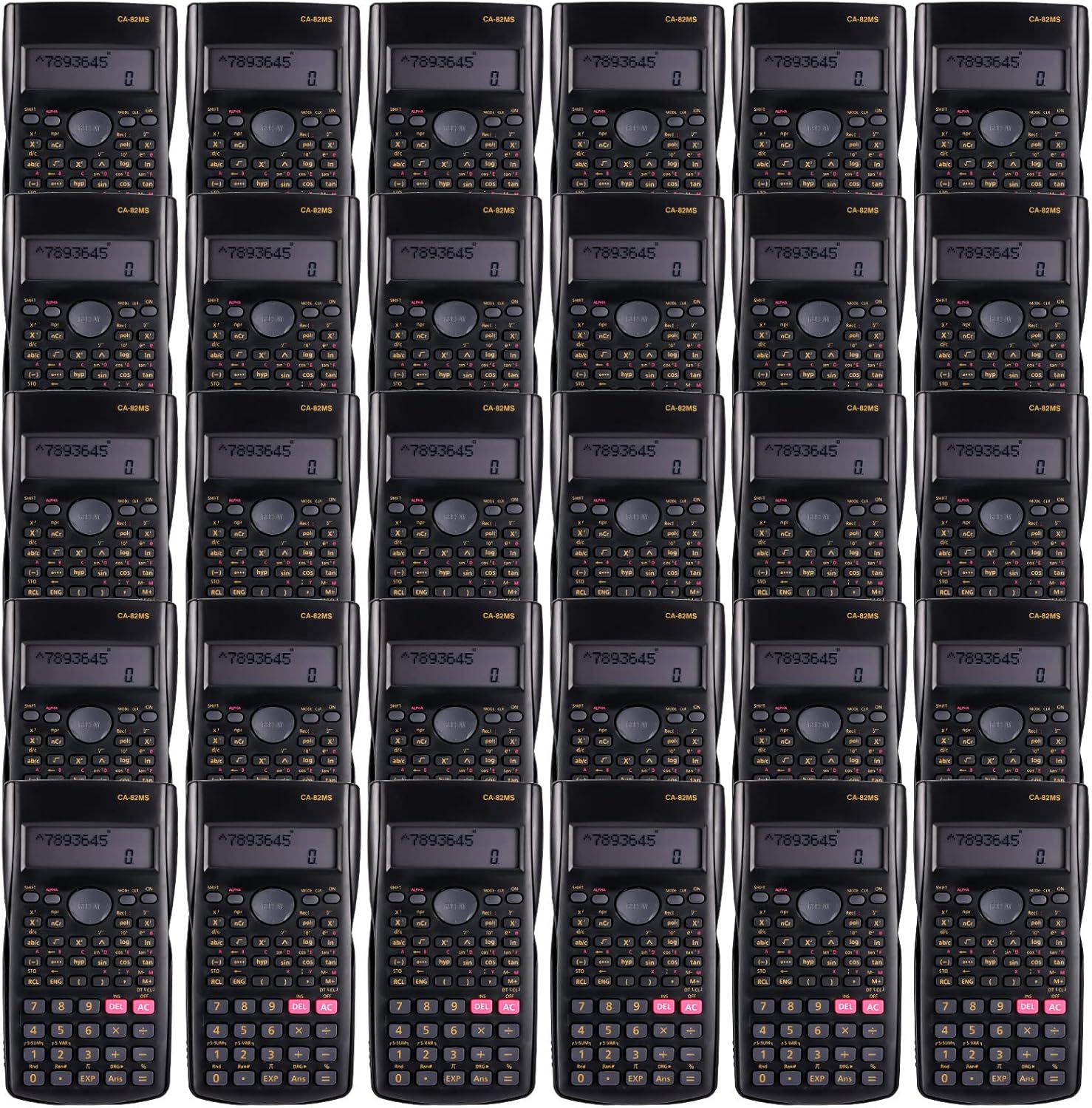 30 Packs Scientific Calculator Bulk, Individually Packaged Saillong 2 Line Engineering Math Calculators for High School, College Student and Teacher, and Business(Black)