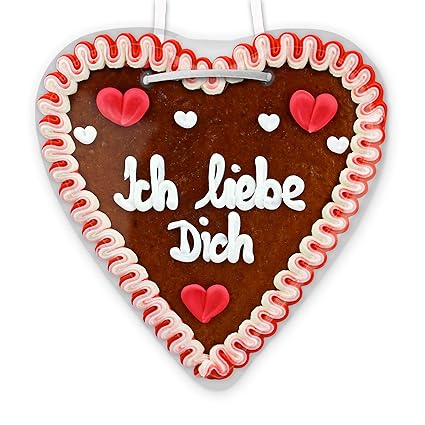Ich Liebe Dich Lebkuchen Herz 21cm Perfekt Zum Valentinstag Oder Als Geburtstagsgeschenk Fur Freund Und Freundin Amazon De Lebensmittel Getranke