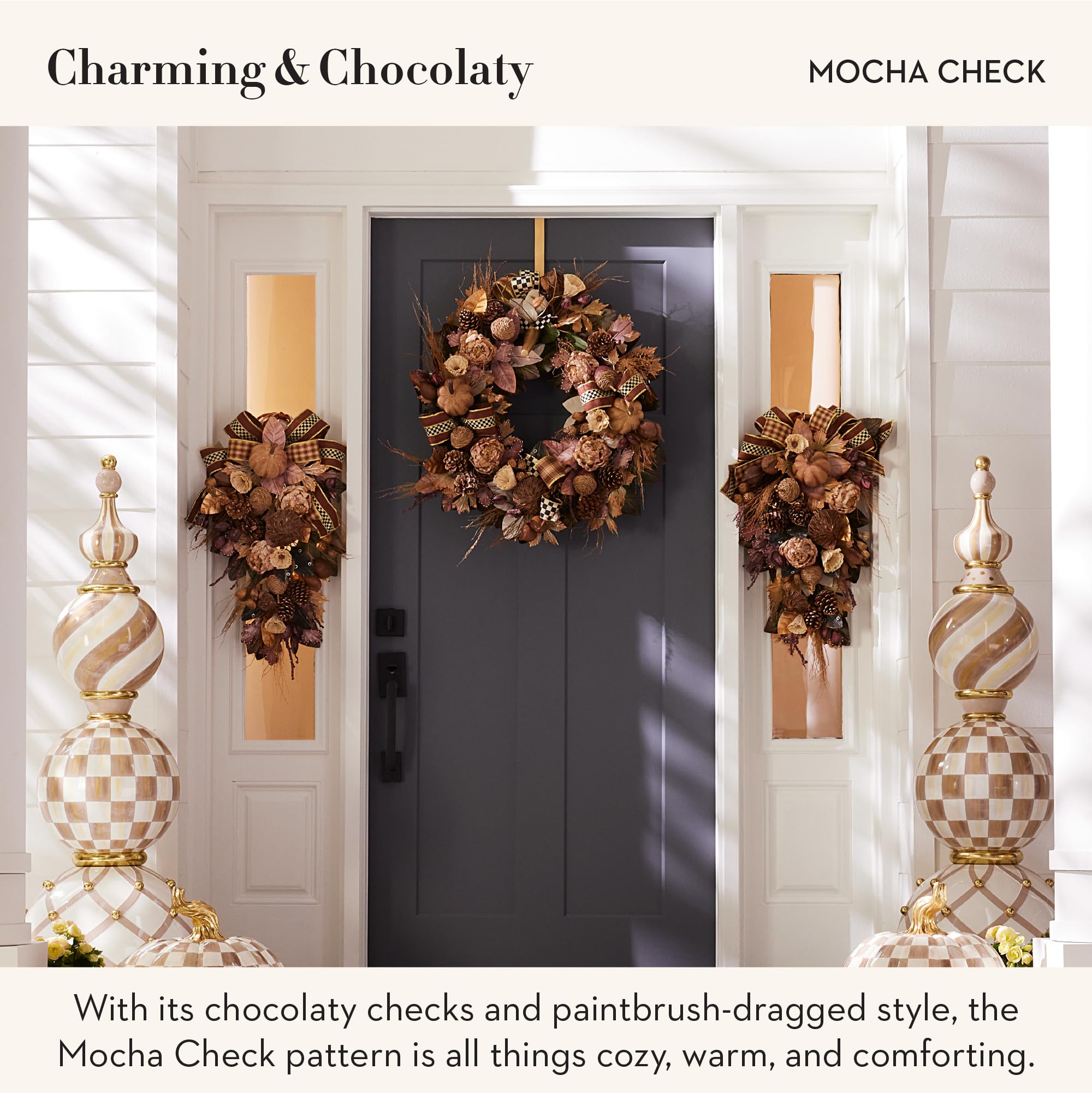 Amazon.com: MACKENZIE-CHILDS Wreath Hanger, Door Hanger for