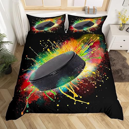 Miniatura 8 de Funda de edredón de bandera estadounidense, juegos de ropa de cama de pelota de béisbol, funda de edredón de estrellas a rayas blancas y negras,