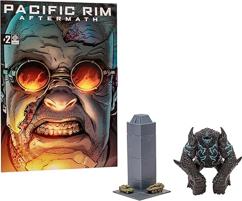 Pacific Rim McFarlane Toys Leatherback (Kaiju) - Figura a escala de 4 pulgadas con cómic
