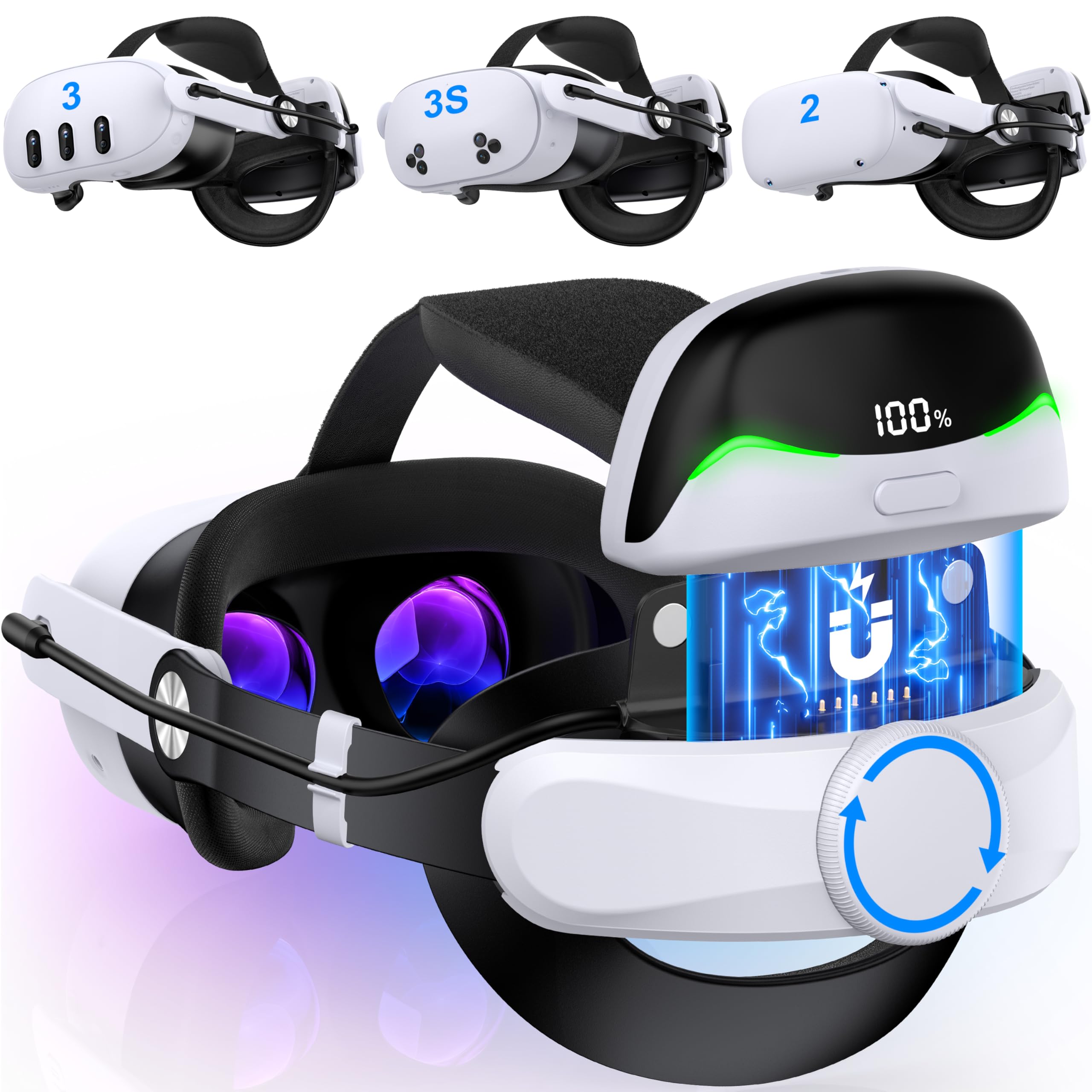 【じろう】 Quest2 256GB バッテリーストラップ Amazon.co.jp: GEEKVR Q2 Pro バッテリー ヘッド ストラップ