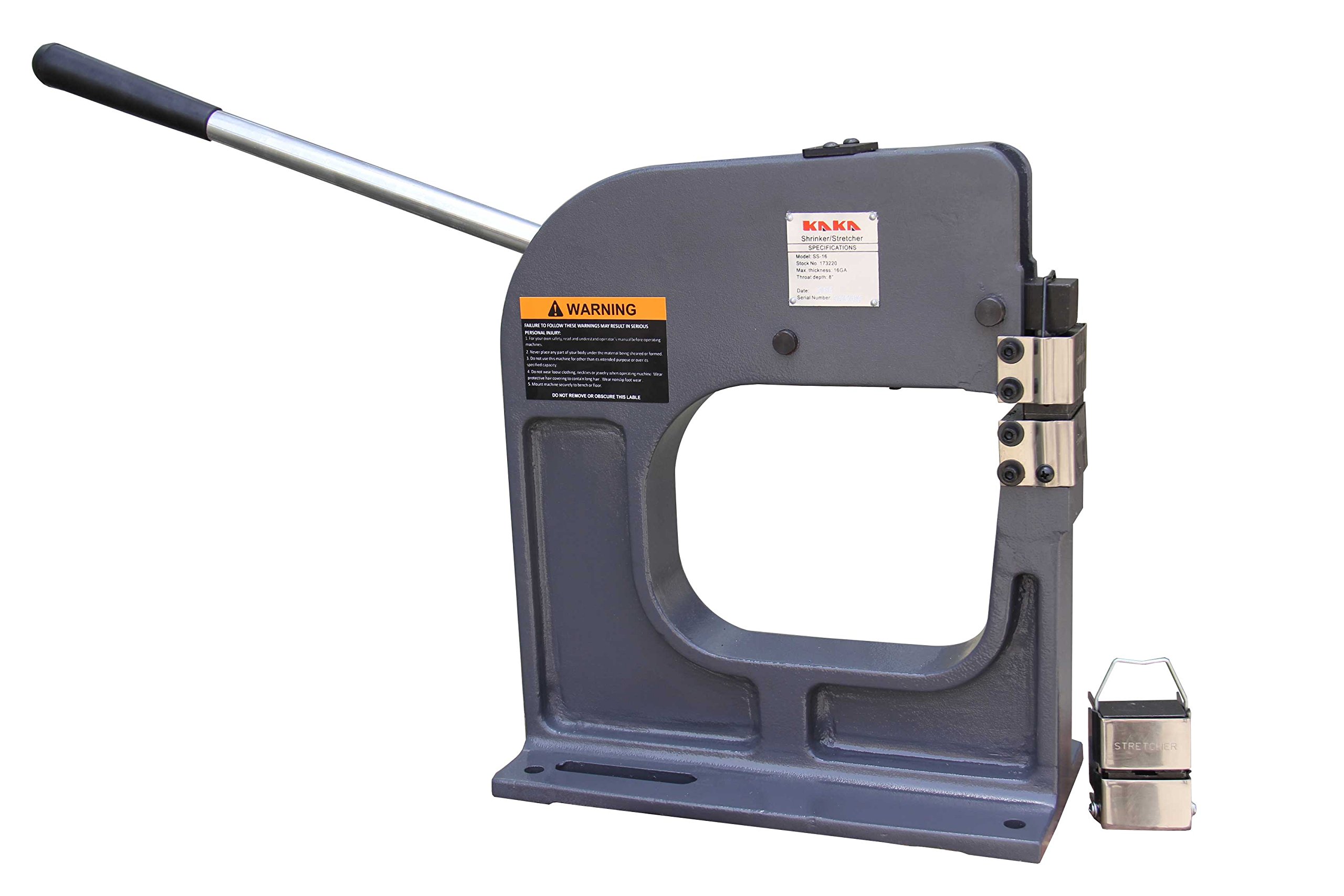 KAKA Industrial SS16 Metal Shrinker Stretcher, 16 Gauge Mild Steel, 8