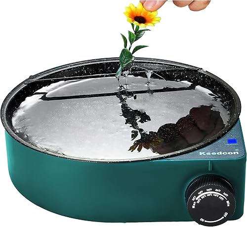 Olla eléctrica de pegamento caliente, olla de fusión de pegamento caliente de 19.6 fl oz para crafiting con control de temperatura 212°F-392°F,