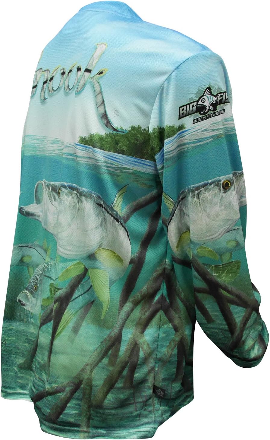 Bigfish Snook UPF50 Long Sleeve Performance Fishing Shirt