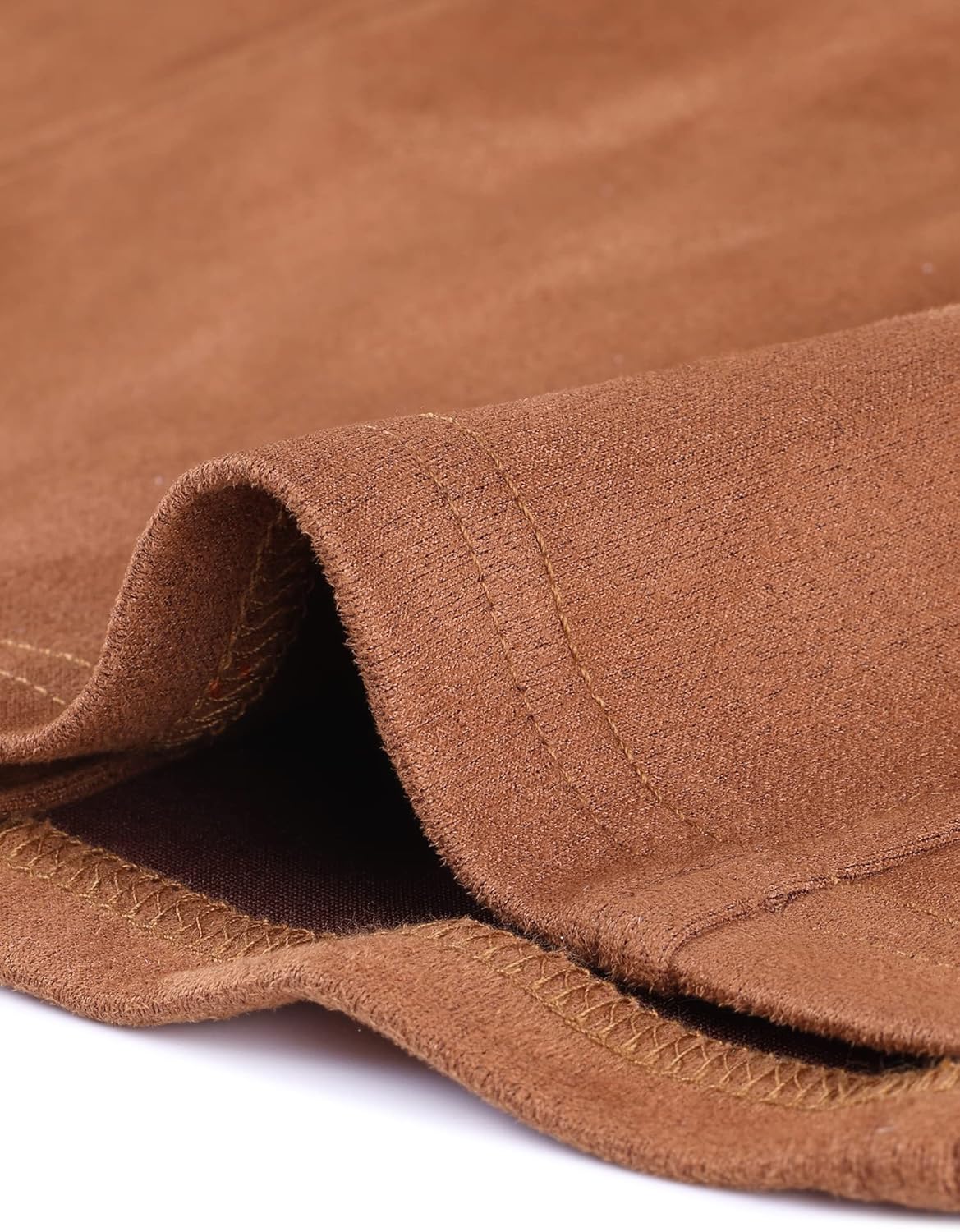 Allegra K Women's Faux Suede Vest Utility Buttoned Sleeveless Jacket with Cargo Pocket - Image 6