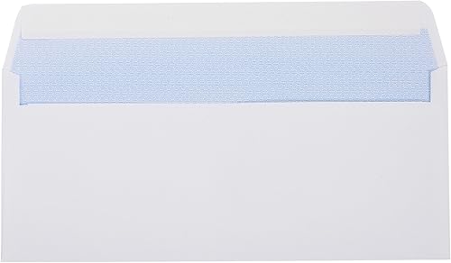 Miniatura 3 de Sobres 500#10 SELF SEAL para negocios, diseño sin ventanas, patrón de tinte de seguridad para correo seguro, facturas, estados de cuenta y sobres de