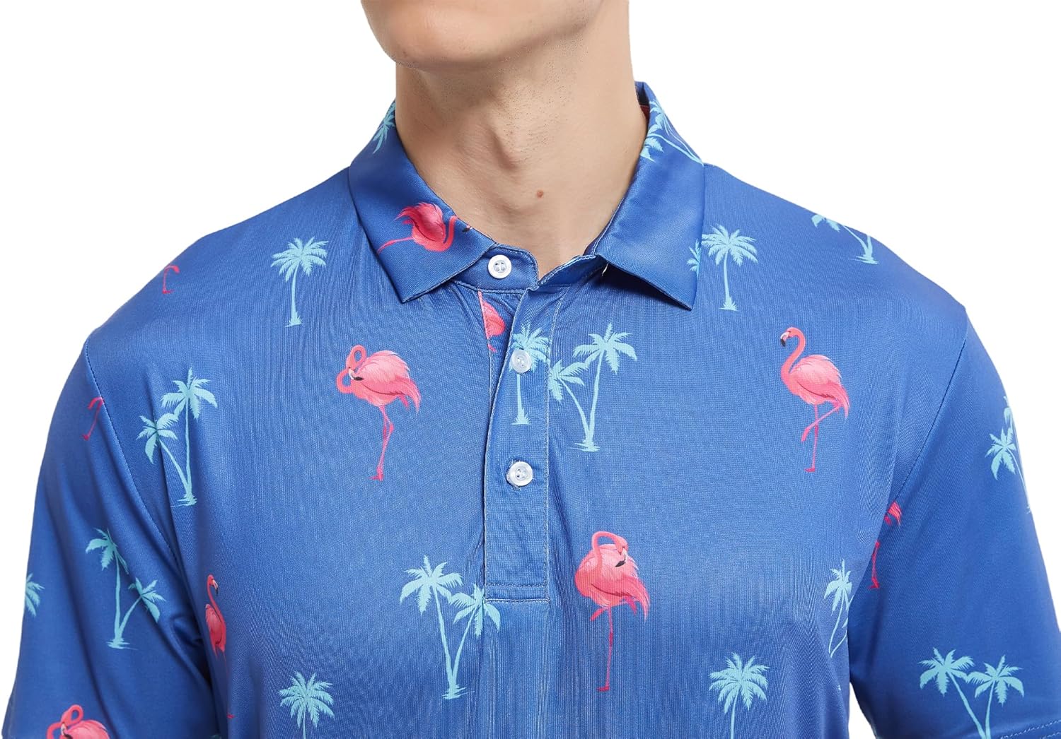 Men's Golf Polo Shirts Short Sleeve Performance Moisture Wicking Quick Dry Golf Polo Shirts for Men - Image 2