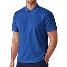 Polo Shirts for Men Short Sleeve Lightweight Quick Dry Golf T Shirt Moisture Wicking Casual Workout