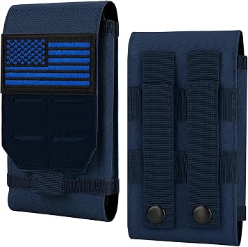 Tactical Molle Phone Pouch, Heavy Duty Phone Holster Smartphone Case Holder for Vest Belt Waist for iPhone 17 Pro Max/17 Pro/17/16 Pro Max/15/14/13