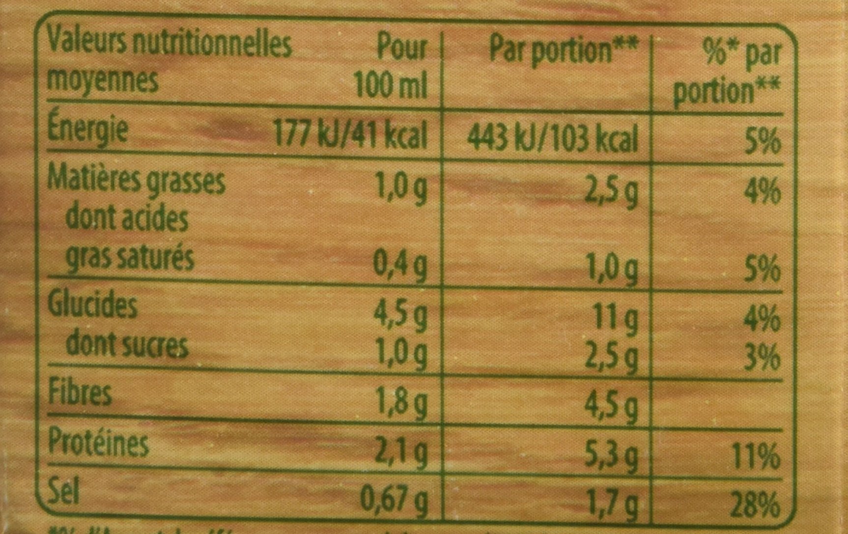 Knorr Soupe Secrets de Grand-Mère Soupe Paysanne Lentilles/lard Fumé aux Petits Légumes 1 L - Lot de 4