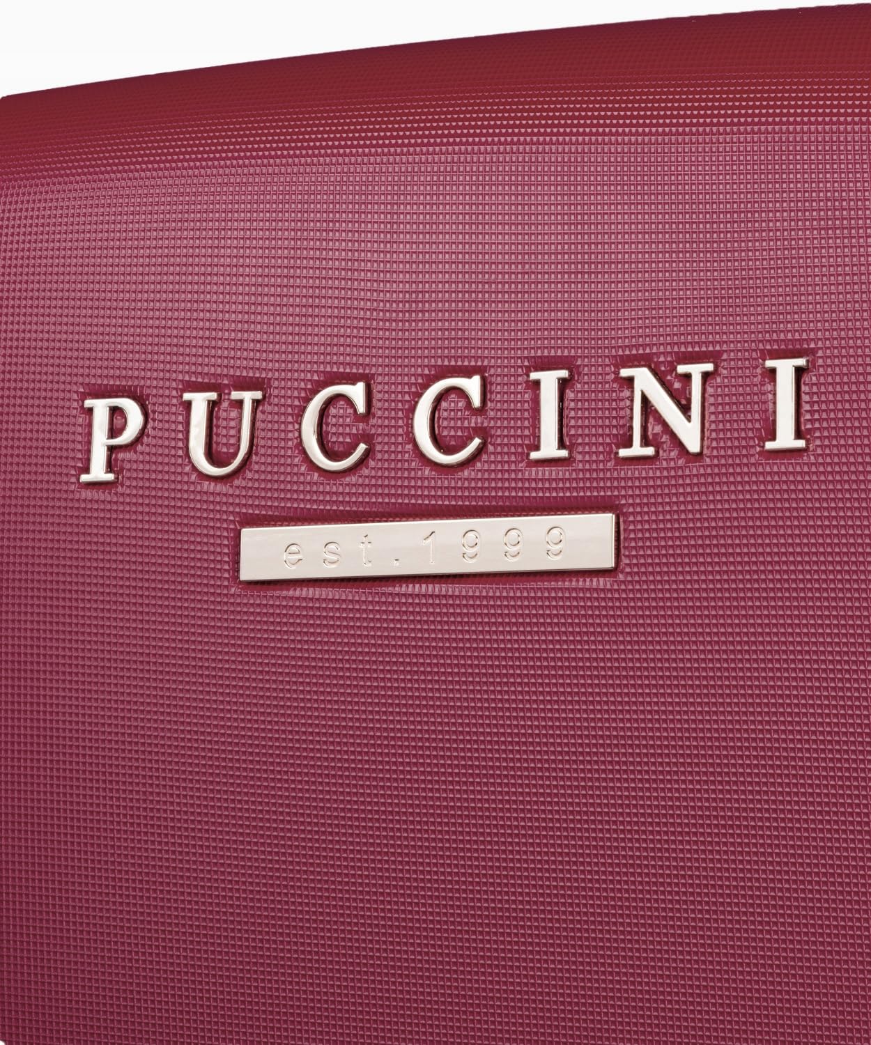 PUCCINI Walizka Podróżna, Twarda, Bordowa, ABS, Duża 90L, 4 Kółka Obrotowe 360°, 77,5 x 52 x 28 cm