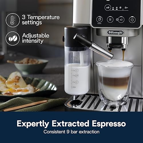 Miniatura 5 de De'Longhi Magnifica Start - Máquina automática de café expreso con espumador de leche automático y molinillo integrado, 5 recetas de un solo toque,