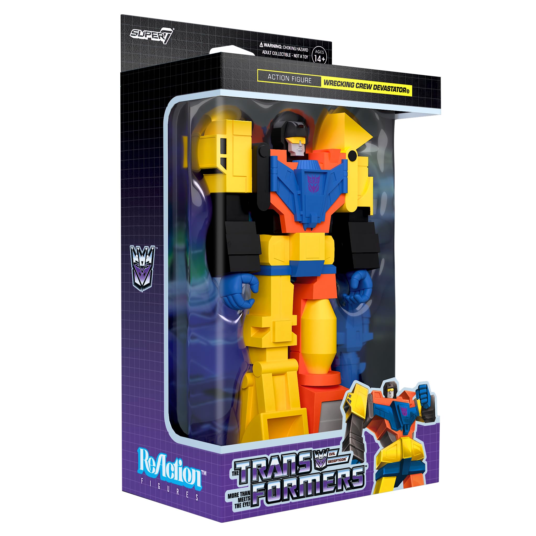 Amazon.com: Super7 Transformers Wrecking Crew Devastator Reaction