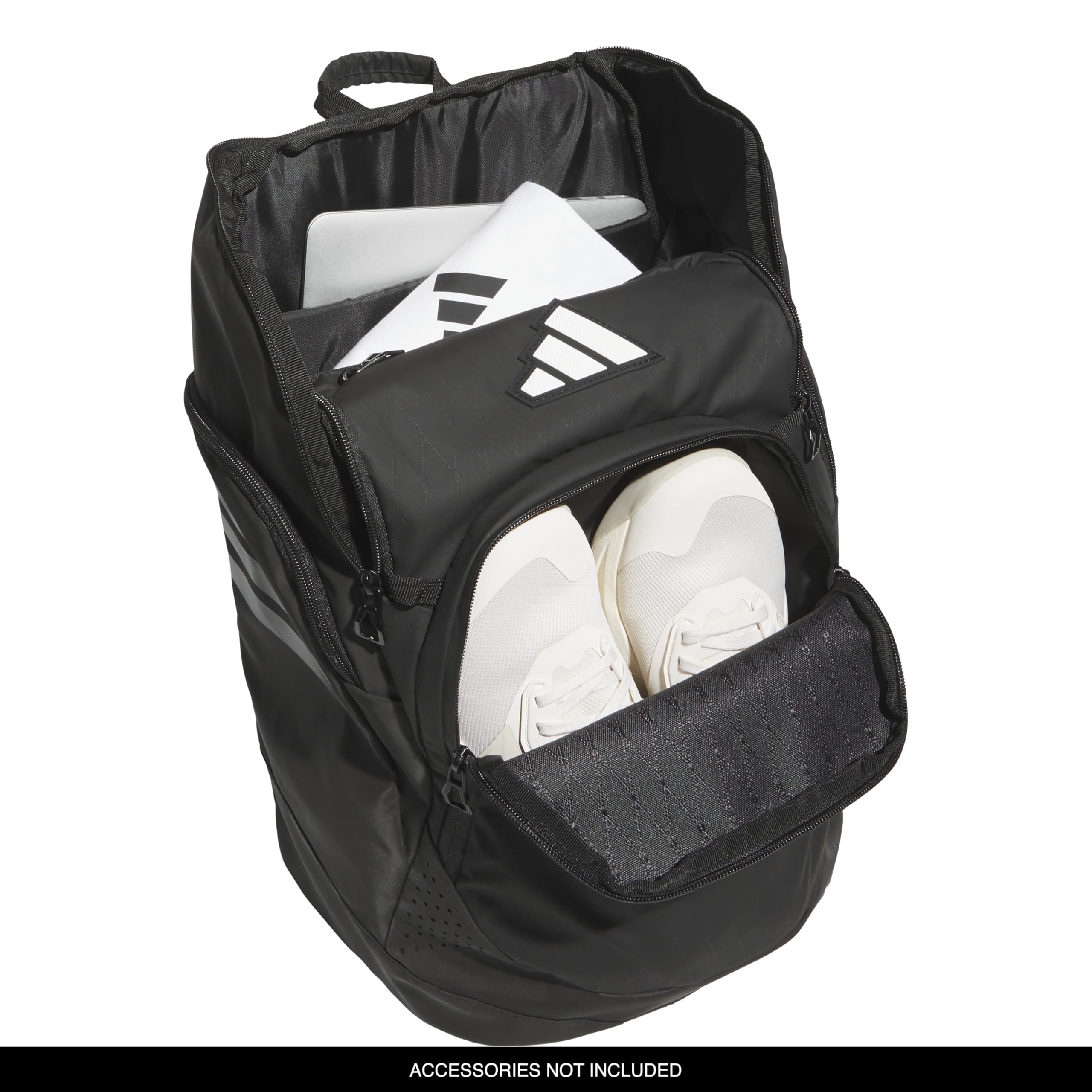 adidas Select Basketball Backpack for Practice, Gym and Travel, 32L, Black, OSFA