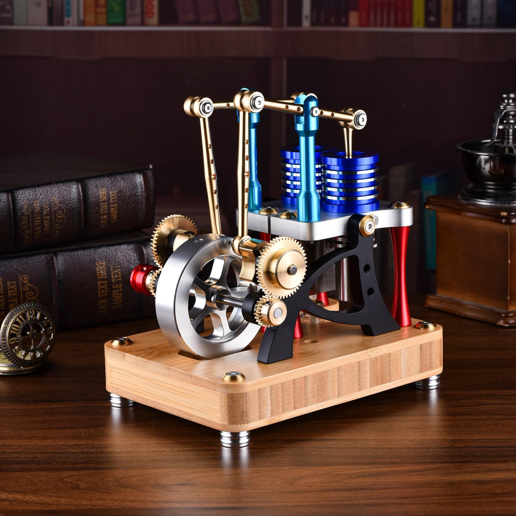 Stirling - Kit per modellismo motore a due cilindri per appassionati di scienza - Costruisci il tuo motore