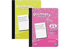 Enday Primary Composition Notebook: Wide Ruled Primary Composition Book for Kindergarteners