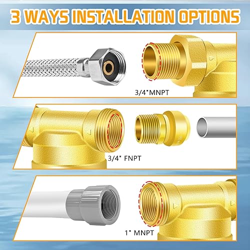 Miniatura 7 de Boltigen Filtros de sedimentos giratorios de 50100 micrones, filtro de sedimentos reutilizables para toda la casa para agua de pozo, MNPT de 1
