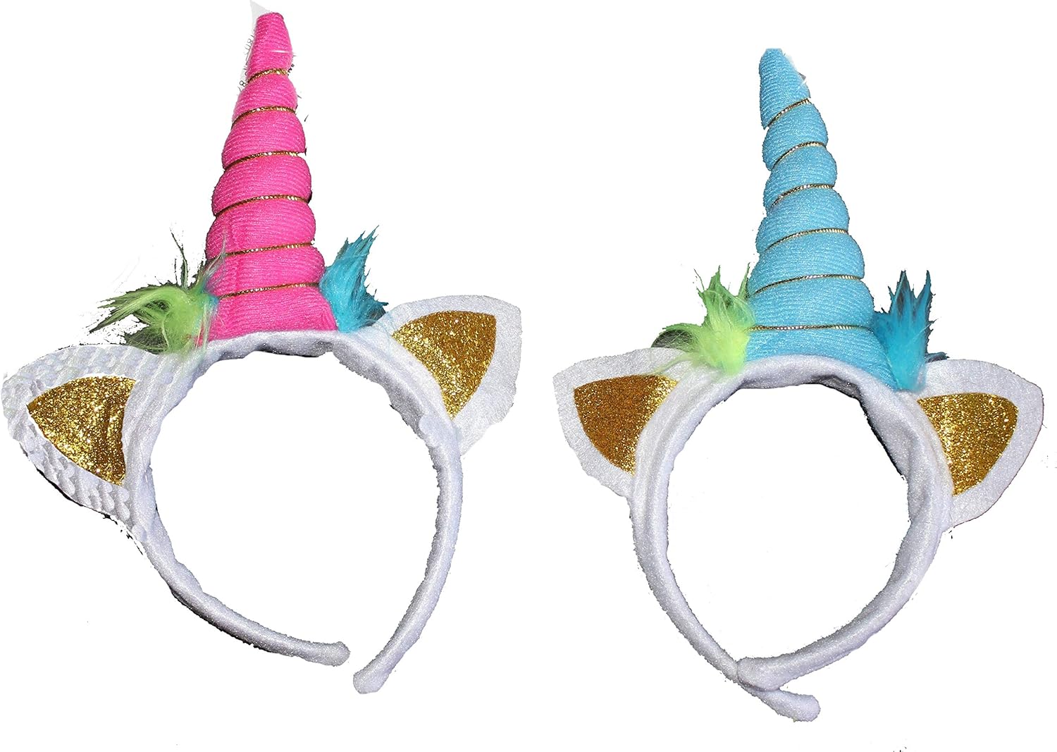 Unicorn Party Supplies - 93 pc Set With Unicorn Themed decorated items, Headbands, Paper Horns, Tablecover, Plates, Straws, Napkins, Cake Topper, Cupcake Toppers, Pin the Horn on the Unicorn Game, Party Favor Bags!!