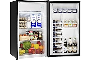 BANGSON Mini Fridge with Freezer 3.2 Cubic Feet