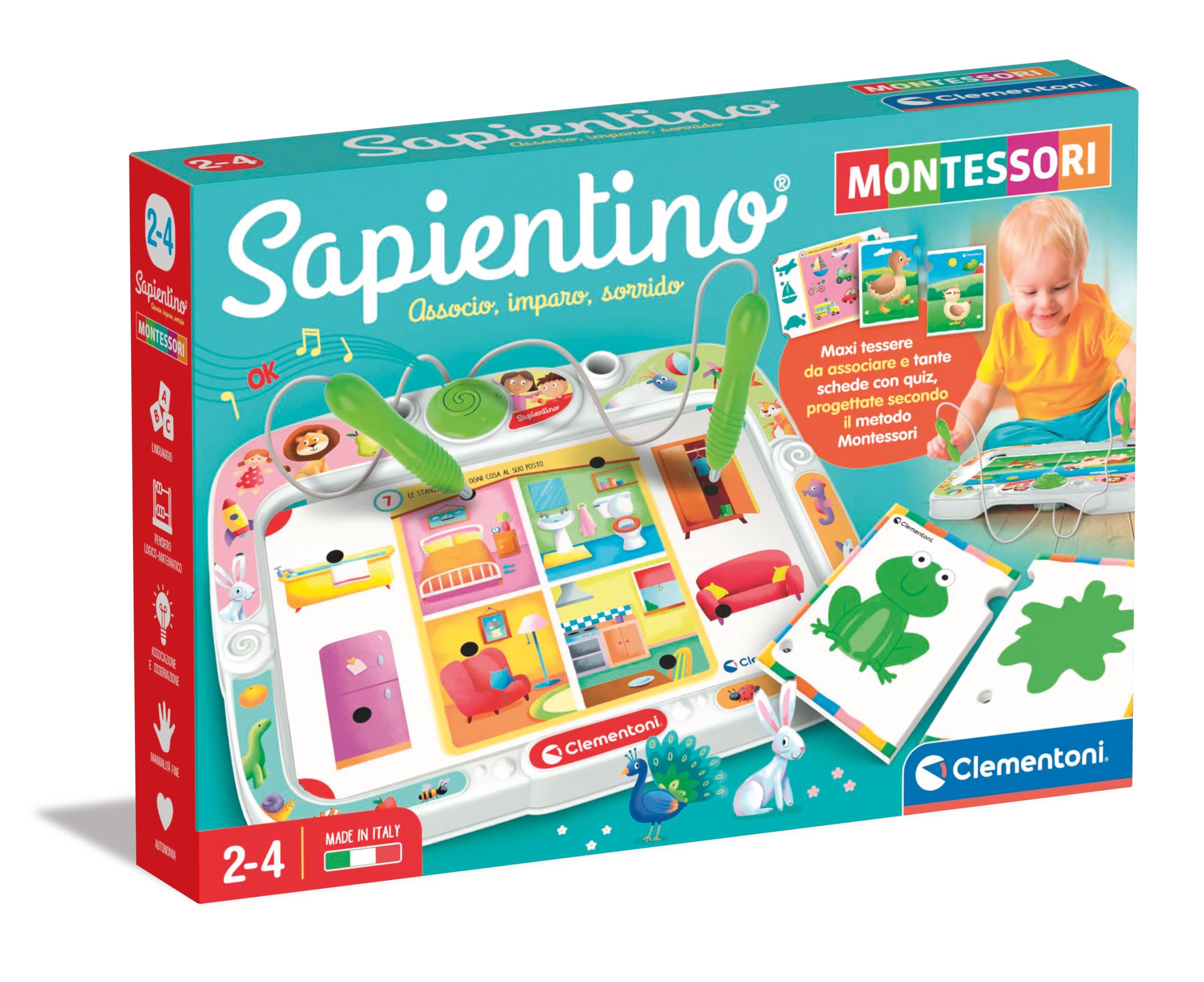 Clementoni Sapientino Lernspiel | Sprechendes Educational Spiel Für Kinder 4-6 Jahre | 16 Aktivitäten