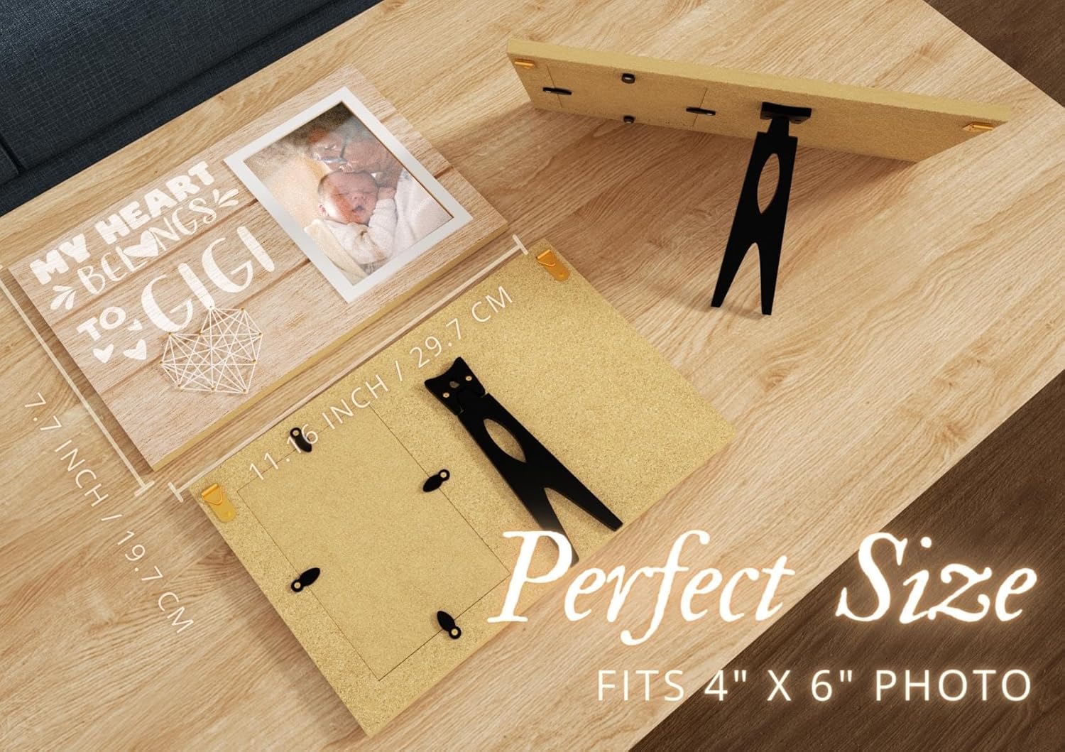 InnoBeta Gigi Gifts for Grandma, Mothers Day Gifts for Gigi, Picture Frame 4" X 6" on Mother's Day, Christmas, Birthday - Image 5