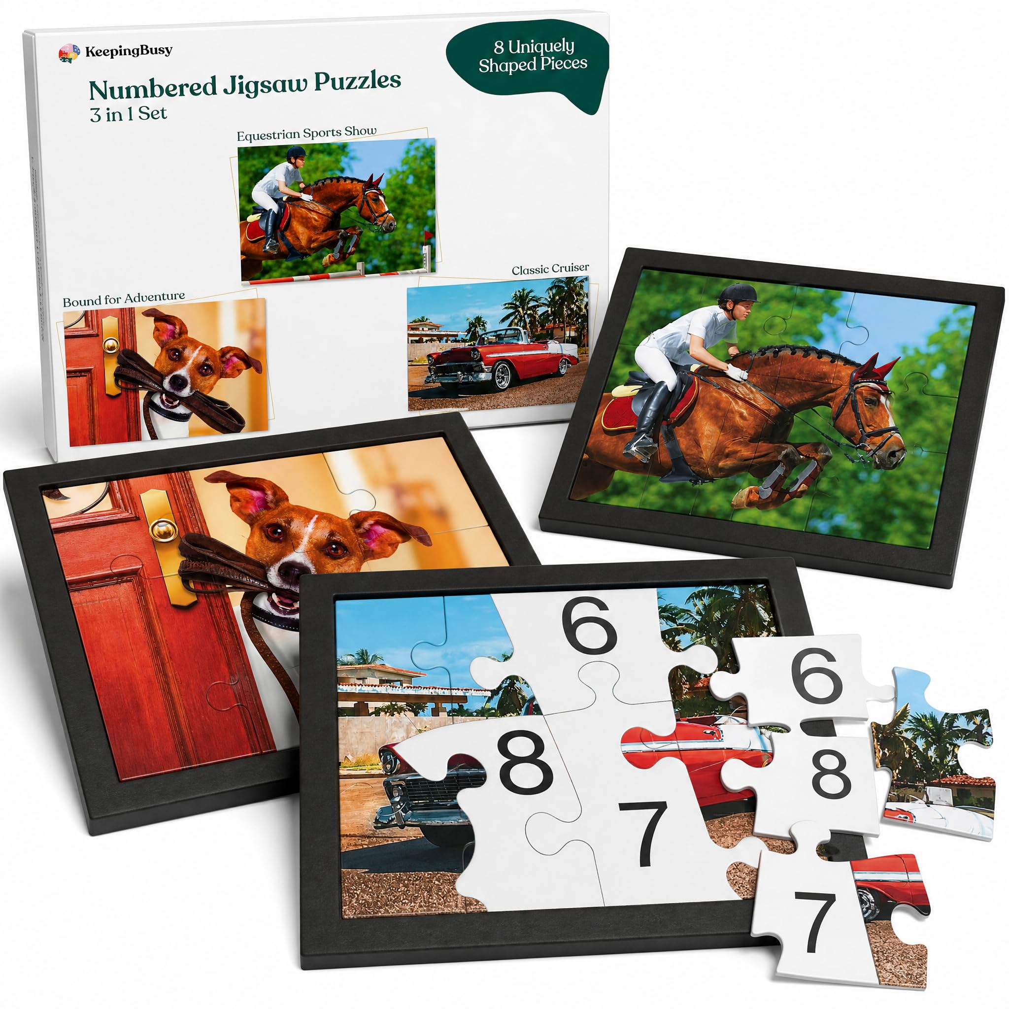 Keeping Busy 3-in-1 Numbered Dementia Puzzles
