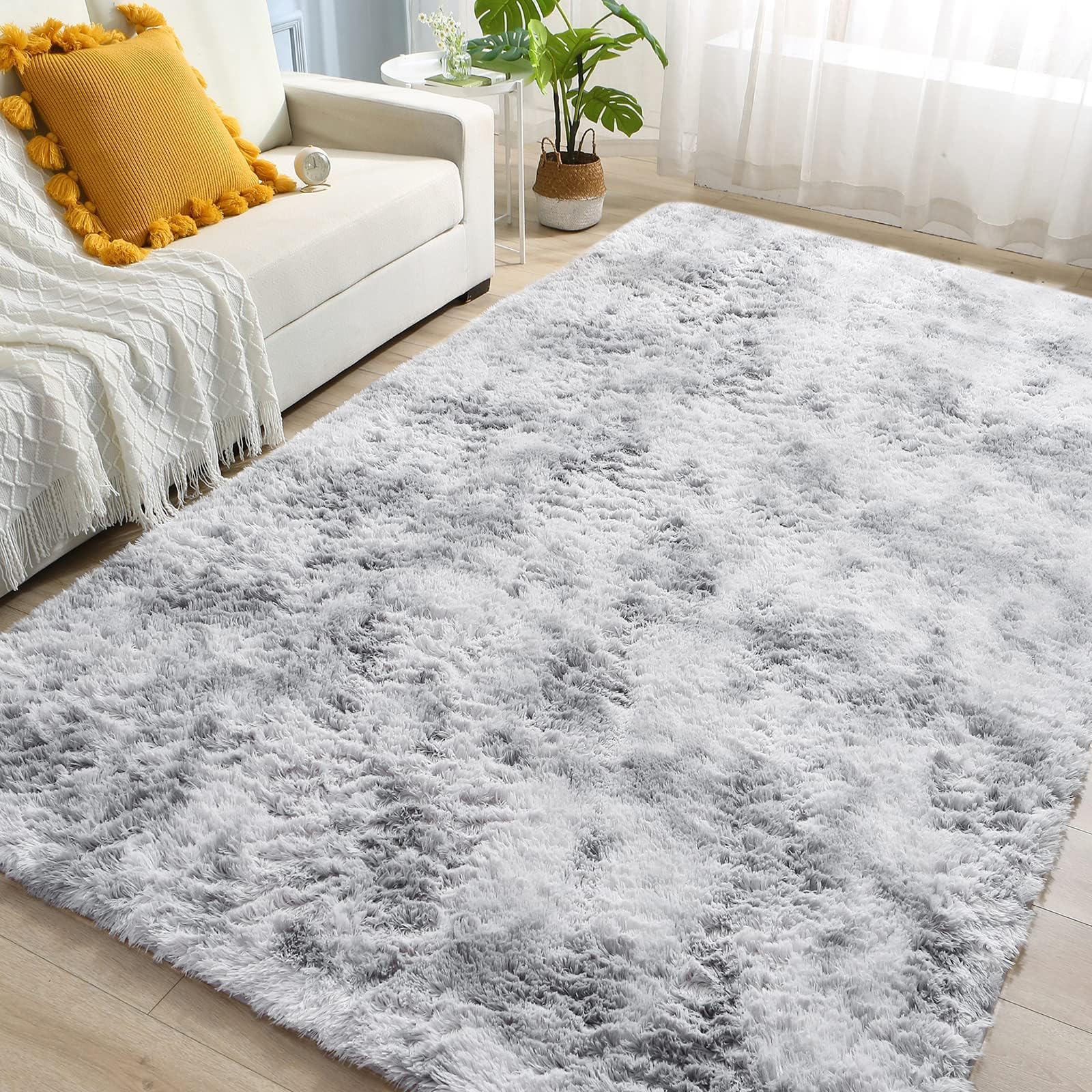 ROCYJULIN Area Rugs 8x10 for Living Room, Fluffy 8x10 Area Rugs for
