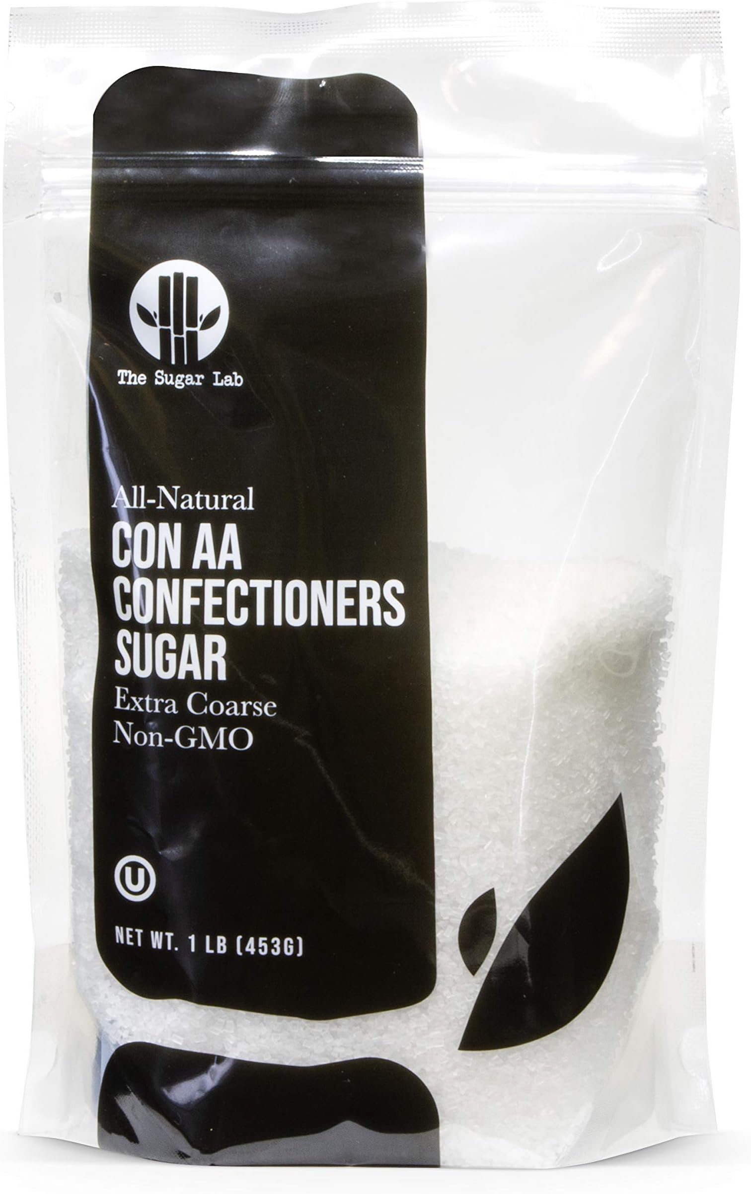 Confectioners Extra Coarse Sugar 1 Pound - Con AA Sugar Crystals for Baking and Cupcake Decorations, No Confectioners glaze, Pure Cane Sugar Excellent for Decorating Candy - Perfect for Bakeries - by The Sugar Lab