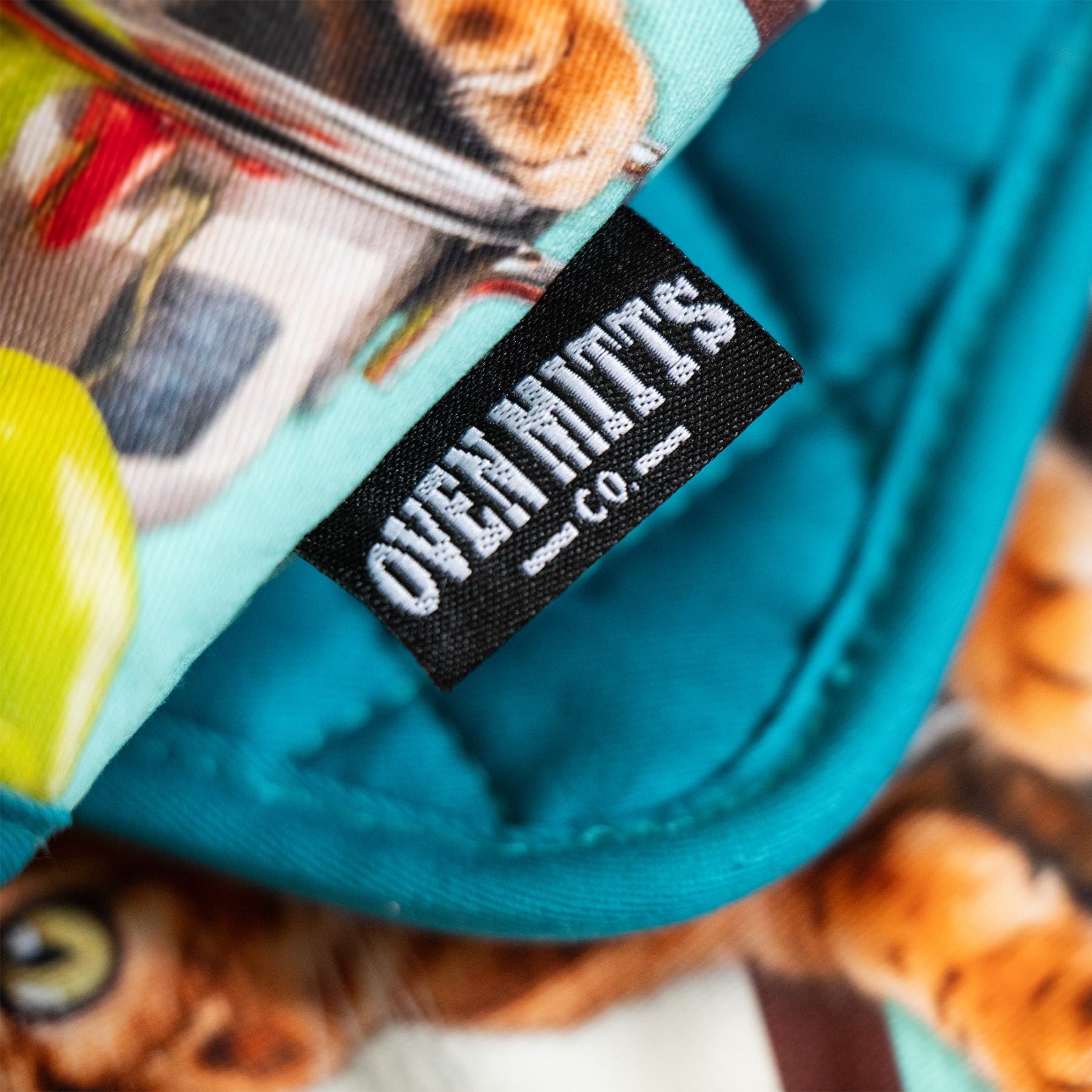 Secret Ingredient is Cat Hair – Ensemble de 3 gants de cuisine et maniques isolés, 100 % coton, motif chat amusant