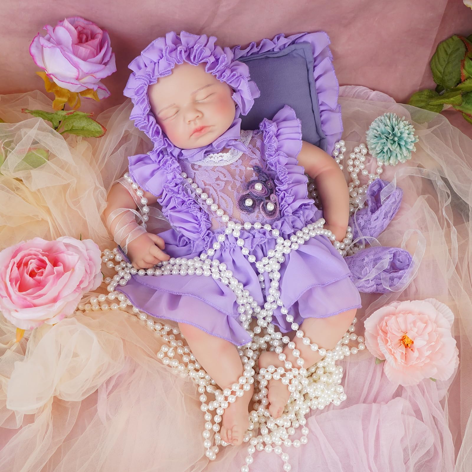 Całe ciało Reborn Baby Śpiąca lalka Doll