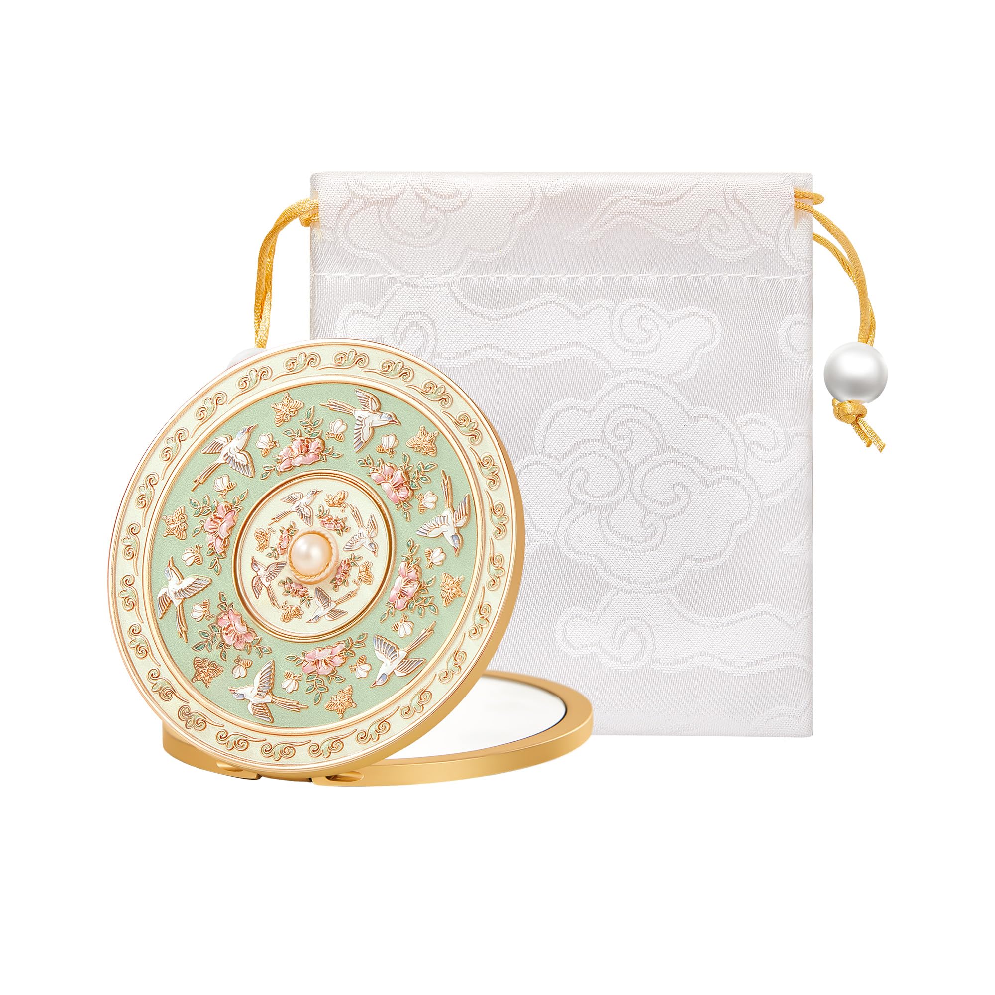 Imperblooms Vintage Compact Mirror